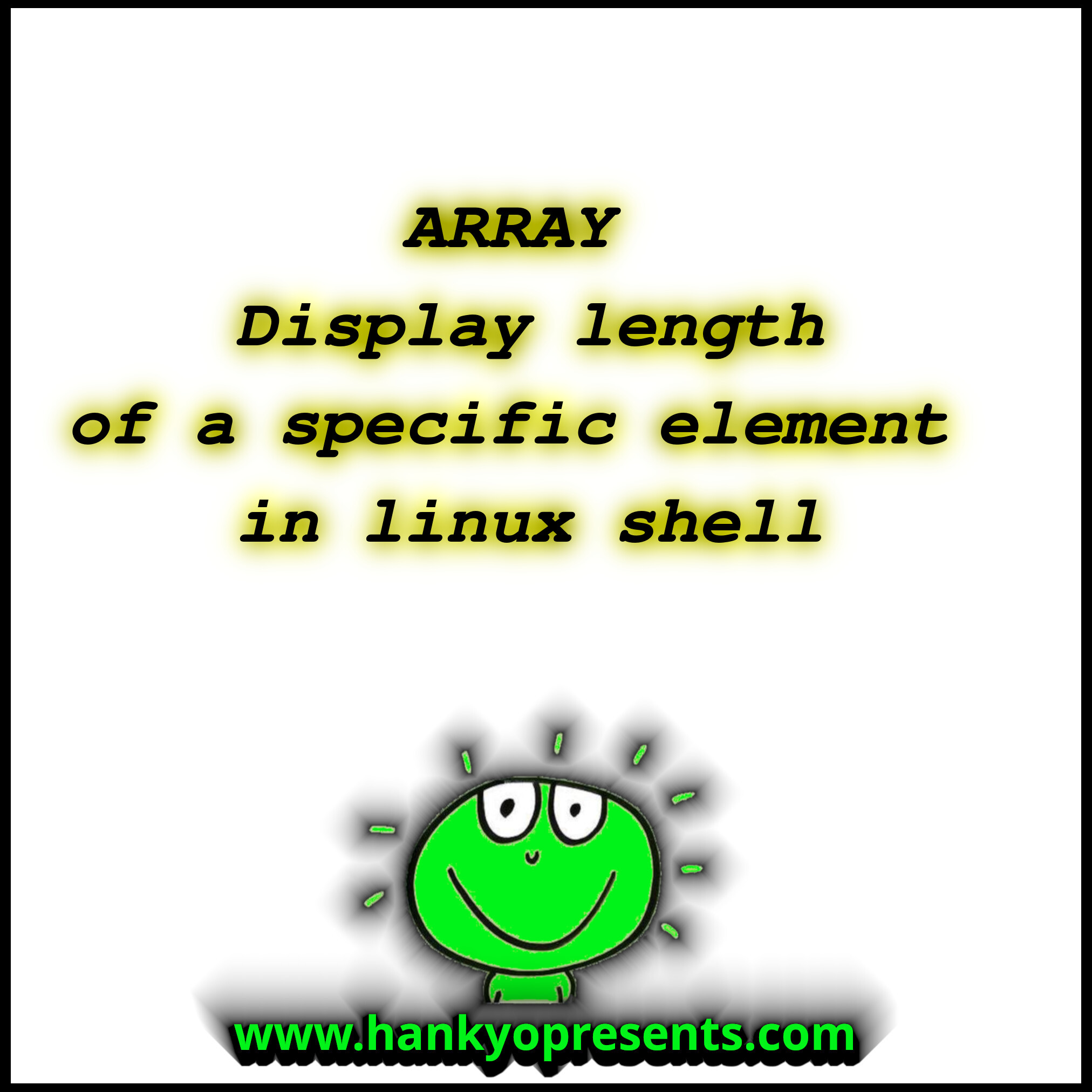 Array - Display length of the specific element in linux shell